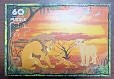 PUZZLE VINTAGE IL RE LEONE 60 PEZZI WALT DISNEY  33,6X23,5 CM CLEMENTONI 