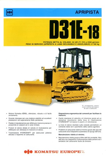 Komatsu europe apripista - komatsu, "