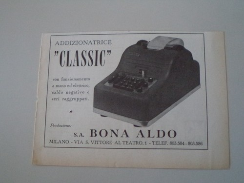 Advertising pubblicità 1953 - advertising,