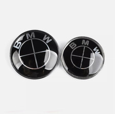 82 mm 74 mm anteriore + posteriore per BMW emblema cofano portellone bagagliaio distintivo