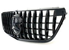 CALANDRE LOOK AMG GT NOIR POUR MERCEDES CLASSE V W447 PHASE 1 2014-2019 ET LOGO