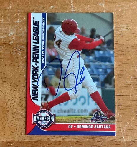 Carta baseball domingo santana - carta,