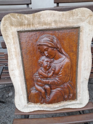 Madonna con bambino scultura - -,