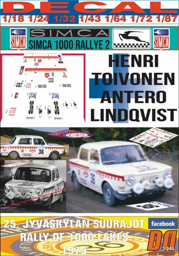 Decal simca 1000 - simca,