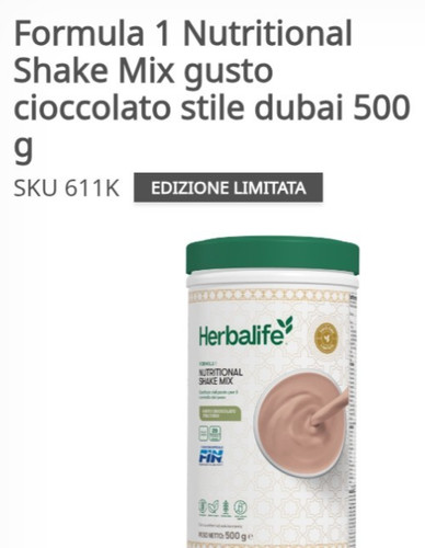 Formula nutritional shake - formula,
