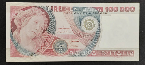100000 lire botticelli - lire,
