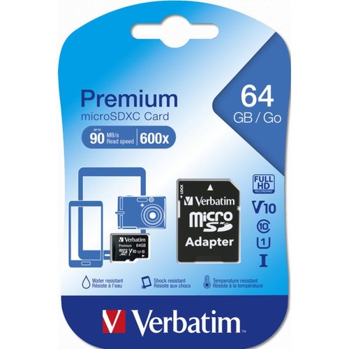 Micro 64gb verbatim 44084 - sd,