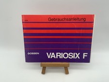 Gossen Variosix F Istruzioni