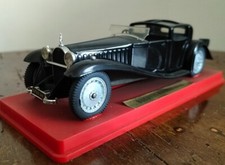AUTO 1/43 SOLIDO BUGATTI ROYALE 1930 INTERNI NERI ALZATINA ROSSA ORIGINALE RARA