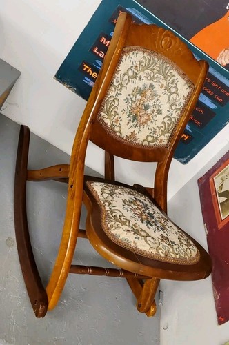 Antica sedia dondolo - dondolo, vintage