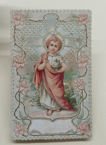 Santino antico con pizzo - santino,