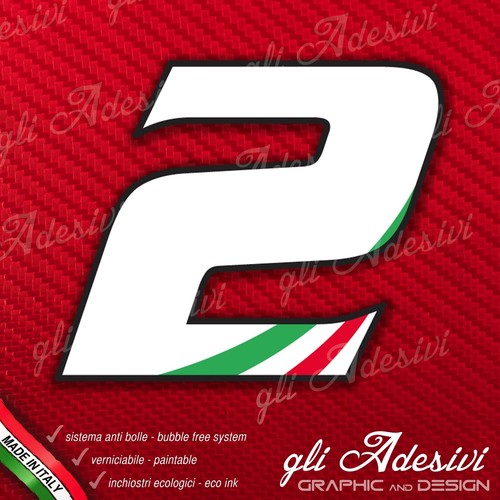 Adesivo stickers numero - adesivo,