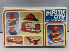 Plastica City Set 1 Italocremona Costruzioni Vintage anni 70 Nuovo Vecchio Stock Sigillato