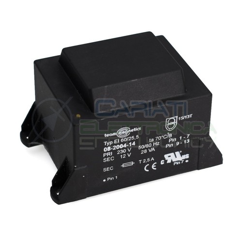 Trasformatore incapsulato 12v - trasformatore,