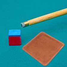  2 pezzi asciugamano per pulizia stecca in pelle detergente per stecca da