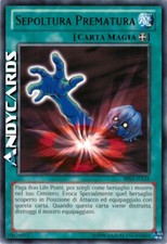 SEPOLTURA PREMATURA • (Premature Burial) • Rara Nera • BP02 IT135 • Unl • Yugioh