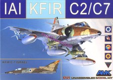 Kit modellino AMK 86002 scala 1/72 IAI Kfir C2/C7 (modello in plastica)
