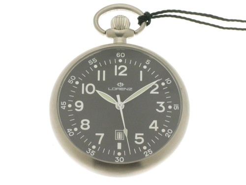 Lorenz orologio tasca acciaio