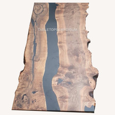 Tavolo epossidico bianco