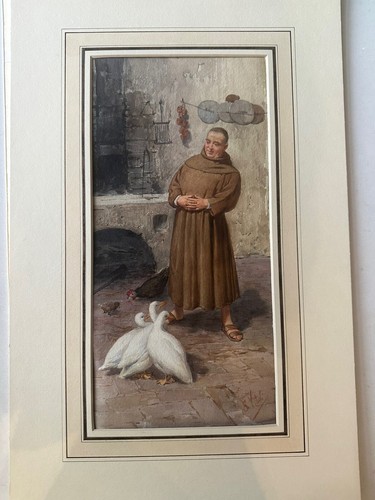 Antique painting signed - antique,