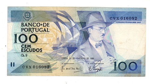 Portugal billet 100 escudos - portugal,