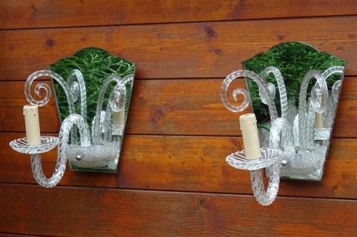 Paire appliques miroir en - paire, d'appliques