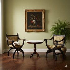 Coppia Sedie Savonarola