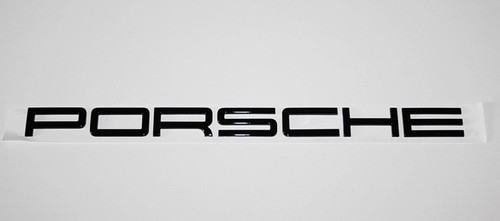Logo scritta porsche nero - logo,