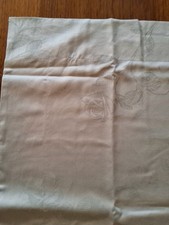 2 PC. YGLE Luxury Pillowcase 34x34 Sham Button Lt Green Cotton Italy Vintage