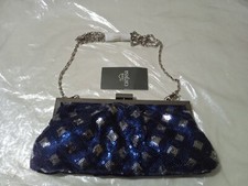 Pochette da cerimonia blu con