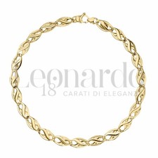 bracciale a catena piatta oro