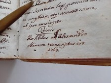 Libro manoscritto latino religione morale J.M.J. Ex aliis Alexandri Minerva 1767