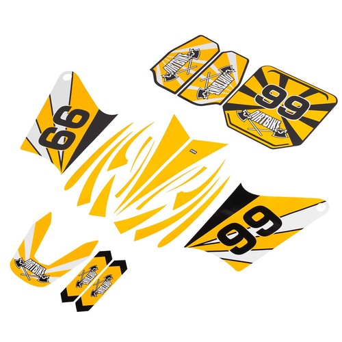 Set adesivi top giallo - set, >99<