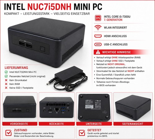 Intel nuc7i5dnh mini - nuc7i5dnh, pc