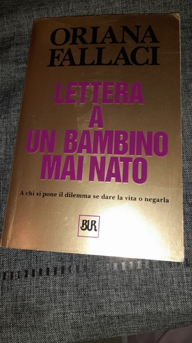 Libro oriana fallaci - fallaci:, lettera