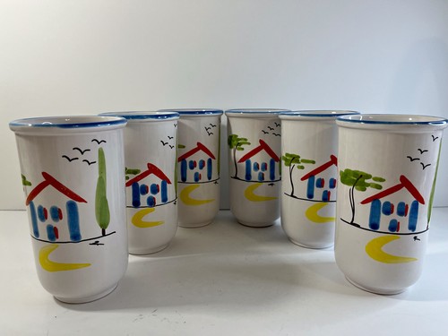 Bicchieri ceramica italiana