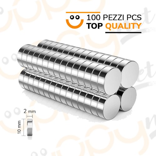 100 magneti neodimio 10x2 - 100,
