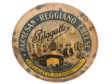 I. Pelagatti Ved. Chiari Parma insegna pubbl. formaggio vintage epoca alimentari