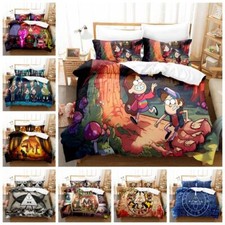 Set lenzuola regalo vacanza cascate di gravità trapunta copripiumino singolo matrimoniale king size