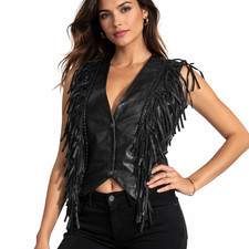 Gilet donna vera pelle di