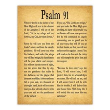 Poster Salmo 91 versetti