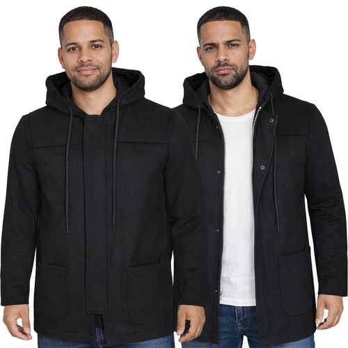Cappotto uomo nero casual