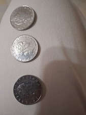 tre monete da 50 lire anno 1963/1976/1982