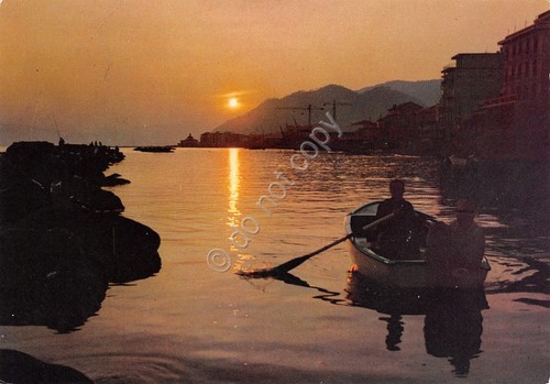 Cartolina lavagna tramonto - lavagna,