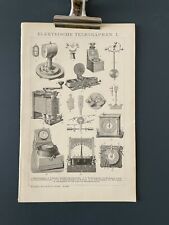 TELEGRAFO rara antica stampa