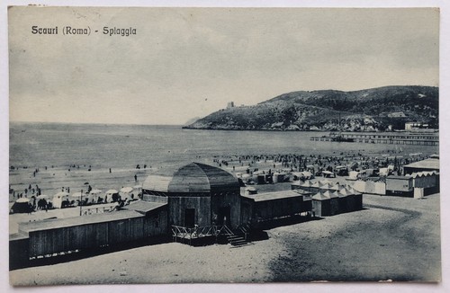 Cartolina scauri spiaggia - spiaggia, mare
