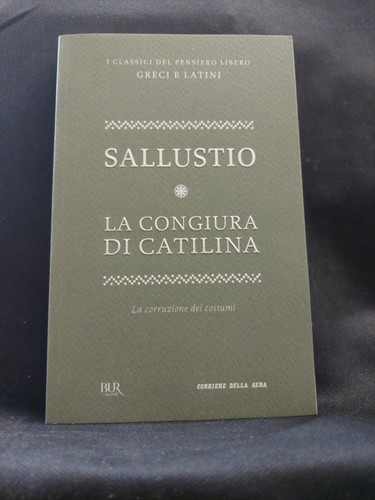 Sallustio congiura di - "la,