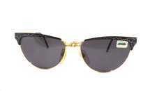 occhiali da sole donna a farfalla vintage anni 80 italia oro made italy PARAH