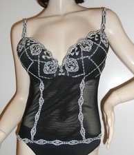 TOP BUSTINO BUSTIER NERO