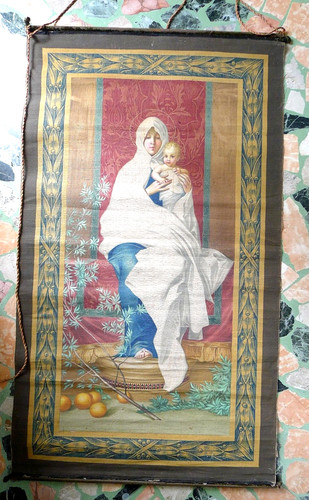 Grande antico stendardo - antico,